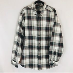 Eddie Bauer Sz L Men's Cotton Flannel Button Down